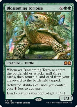 naokuroshop MTG [WOE][163][緑][M][EN][開花の亀/Blossoming Tortoise]（foil） NM