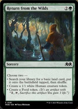 naokuroshop MTG [WOE][181][緑][C][EN][僻境からの帰還/Return from the Wilds]（foil） NM