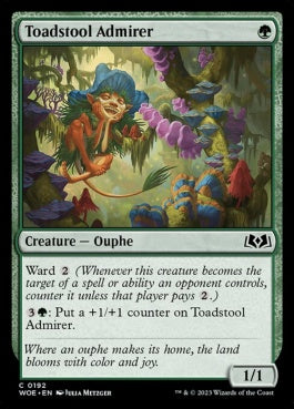 naokuroshop MTG [WOE][192][緑][C][EN][毒茸の称賛者/Toadstool Admirer]（foil） NM