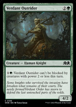 naokuroshop MTG [WOE][196][緑][C][EN][新緑の偵騎/Verdant Outrider]（foil） NM