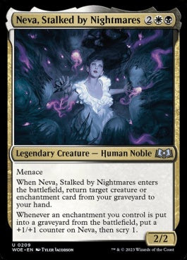 naokuroshop MTG [WOE][209][多][U][EN][悪夢に追われる者、ネヴァ/Neva, Stalked by Nightmares]（foil） NM