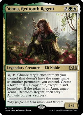 naokuroshop MTG [WOE][219][多][R][EN][赤歯の執政、イェナ/Yenna, Redtooth Regent]（foil） NM