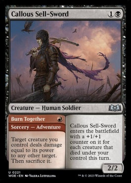 naokuroshop MTG [WOE][221][多][U][EN][無感情の売剣/Callous Sell-Sword] NM