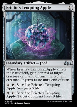 naokuroshop MTG [WOE][245][茶][U][EN][エリエットの誘う林檎/Eriette's Tempting Apple]（foil） NM