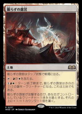 naokuroshop MTG [WOE][257][土地][R][JP][眠らずの露営/Restless Bivouac]（foil） NM