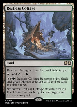 naokuroshop MTG [WOE][258][土地][R][EN][眠らずの小屋/Restless Cottage]（foil） NM