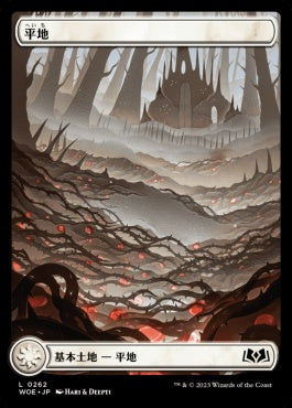 naokuroshop MTG [WOE][262][土地][C][JP][平地/Plains]（foil） NM