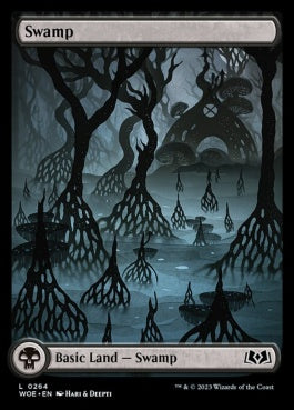 naokuroshop MTG [WOE][264][土地][C][EN][沼/Swamp]（foil） NM