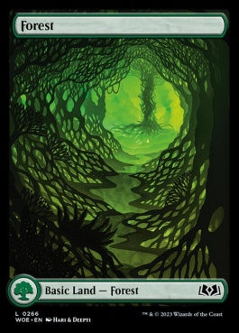 naokuroshop MTG [WOE][266][土地][C][EN][森/Forest] NM