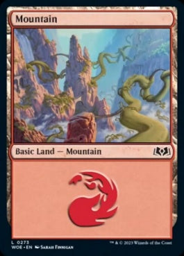 naokuroshop MTG [WOE][273][土地][C][EN][山/Mountain]（foil） NM