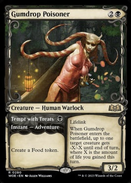 naokuroshop MTG [WOE][280][黒][R][EN][ガムドロップの毒殺者/Gumdrop Poisoner]（foil） NM