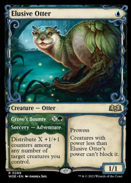 naokuroshop MTG [WOE][289][多][R][EN][神出鬼没のカワウソ/Elusive Otter]（foil） NM