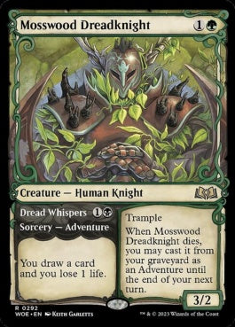 naokuroshop MTG [WOE][292][多][R][EN][苔森の戦慄騎士/Mosswood Dreadknight]（foil） NM