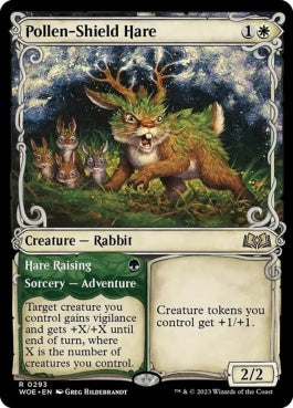 naokuroshop MTG [WOE][293][多][R][EN][花粉盾の兎/Pollen-Shield Hare]（foil） NM