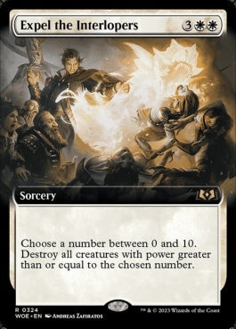 naokuroshop MTG [WOE][324][白][R][EN][侵入者の放逐/Expel the Interlopers]（foil） NM