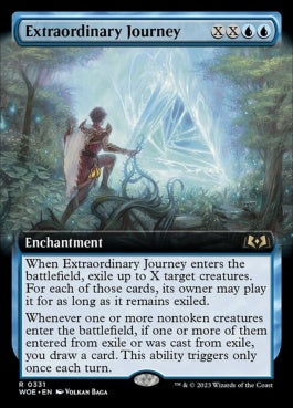 naokuroshop MTG [WOE][331][青][R][EN][超常の旅/Extraordinary Journey]（foil） NM