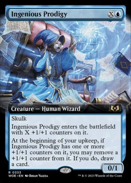 naokuroshop MTG [WOE][333][青][R][EN][創意の神童/Ingenious Prodigy]（foil） NM