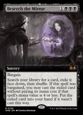 naokuroshop MTG [WOE][336][黒][M][EN][鏡に願いを/Beseech the Mirror]（foil） NM