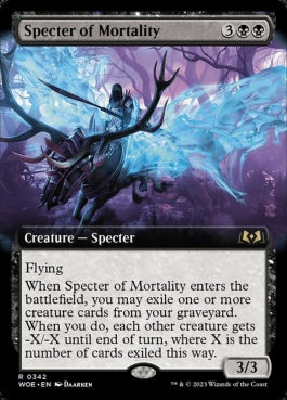 naokuroshop MTG [WOE][342][黒][R][EN][必滅の死霊/Specter of Mortality] NM