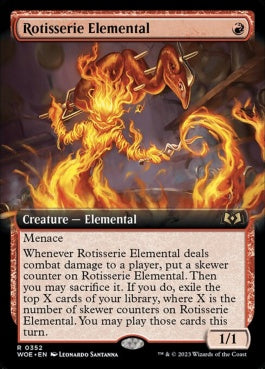 naokuroshop MTG [WOE][352][赤][R][EN][ロティサリーの精/Rotisserie Elemental]（foil） NM