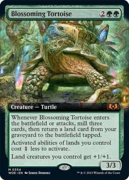 naokuroshop MTG [WOE][354][緑][M][EN][開花の亀/Blossoming Tortoise]（foil） NM