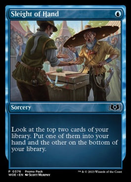 naokuroshop MTG [WOE][376][青][C][EN][手練/Sleight of Hand]（foil） NM