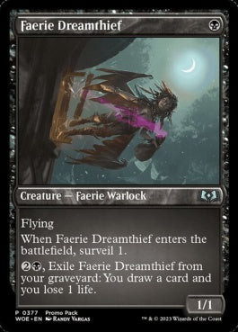 naokuroshop MTG [WOE][377][黒][U][EN][フェアリーの夢泥棒/Faerie Dreamthief]（foil） NM