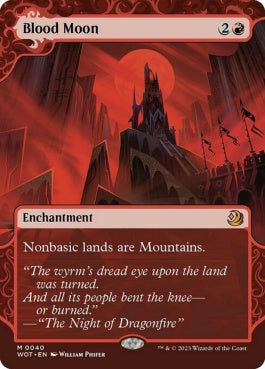 naokuroshop MTG [WOT][040][赤][M][EN][血染めの月/Blood Moon]（foil） NM