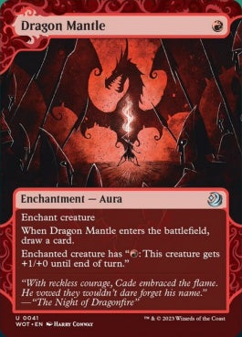 naokuroshop MTG [WOT][041][赤][U][EN][ドラゴンのマントル/Dragon Mantle]（foil） NM