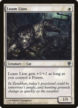 naokuroshop MTG [WWK][013][白][U][EN][壌土のライオン/Loam Lion] NM