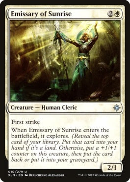 naokuroshop MTG [XLN][010][白][U][EN][日の出の使者/Emissary of Sunrise] NM