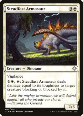 naokuroshop MTG [XLN][039][白][U][EN][不動のアルマサウルス/Steadfast Armasaur] NM