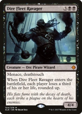 naokuroshop MTG [XLN][104][黒][M][EN][凶兆艦隊の荒廃者/Dire Fleet Ravager] NM