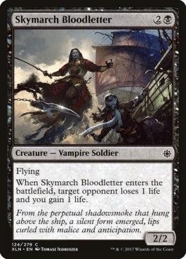 naokuroshop MTG [XLN][124][黒][C][EN][流血の空渡り/Skymarch Bloodletter] NM