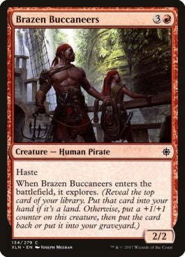 naokuroshop MTG [XLN][134][赤][C][EN][鉄面連合の海賊/Brazen Buccaneers] NM