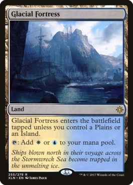 naokuroshop MTG [XLN][255][土地][R][EN][氷河の城砦/Glacial Fortress] NM