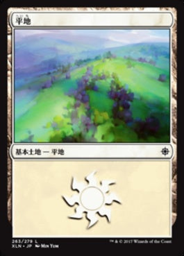 naokuroshop MTG [XLN][263][土地][C][JP][平地/Plains] NM