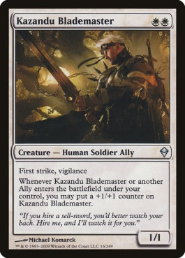 naokuroshop MTG [ZEN][016][白][U][EN][カザンドゥの刃の達人/Kazandu Blademaster] NM