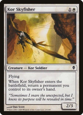 naokuroshop MTG [ZEN][023][白][C][EN][コーの空漁師/Kor Skyfisher] NM