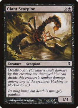 naokuroshop MTG [ZEN][090][黒][C][EN][巨大蠍/Giant Scorpion] NM