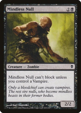 naokuroshop MTG [ZEN][103][黒][C][EN][愚鈍な虚身/Mindless Null] NM