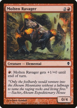 naokuroshop MTG [ZEN][138][赤][C][EN][溶鉄の荒廃者/Molten Ravager] NM