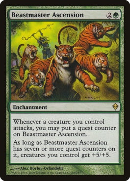 naokuroshop MTG [ZEN][159][緑][R][EN][獣使いの昇天/Beastmaster Ascension] NM