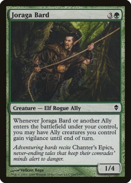 naokuroshop MTG [ZEN][166][緑][C][EN][ジョラーガの吟遊詩人/Joraga Bard] NM