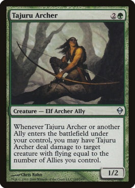 naokuroshop MTG [ZEN][185][緑][U][EN][タジュールの射手/Tajuru Archer] NM