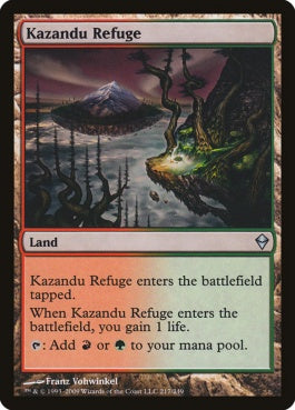 naokuroshop MTG [ZEN][217][土地][U][EN][カザンドゥの隠れ家/Kazandu Refuge] NM