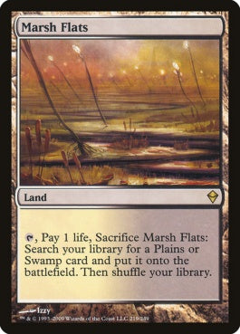 naokuroshop MTG [ZEN][219][土地][R][EN][湿地の干潟/Marsh Flats] NM