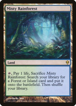 naokuroshop MTG [ZEN][220][土地][R][EN][霧深い雨林/Misty Rainforest] NM