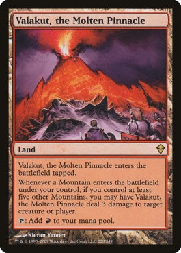 naokuroshop MTG [ZEN][228][土地][R][EN][溶鉄の尖峰、ヴァラクート/Valakut, the Molten Pinnacle] NM