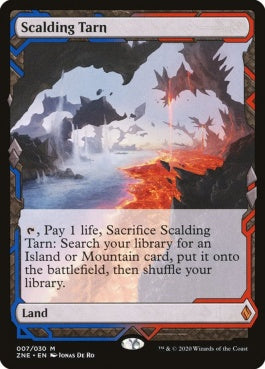 naokuroshop MTG [ZNE][007][土地][M][EN][沸騰する小湖/Scalding Tarn]（foil） NM